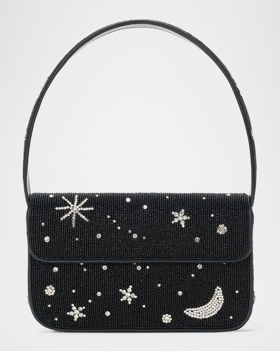 Tommy Beaded Flap Shoulder Bag